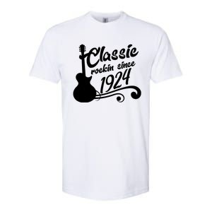 100th Birthday Classic Rockin Since 1924 Softstyle CVC T-Shirt