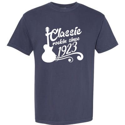 100th Birthday Classic Rockin Since 1923 Garment-Dyed Heavyweight T-Shirt