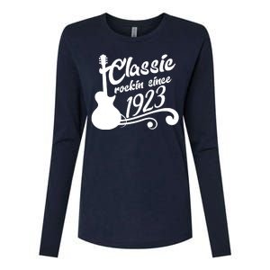 100th Birthday Classic Rockin Since 1923 Womens Cotton Relaxed Long Sleeve T-Shirt