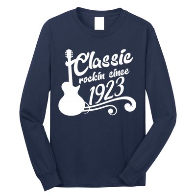 100th Birthday Classic Rockin Since 1923 Long Sleeve Shirt