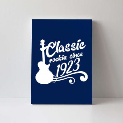 100th Birthday Classic Rockin Since 1923 Canvas