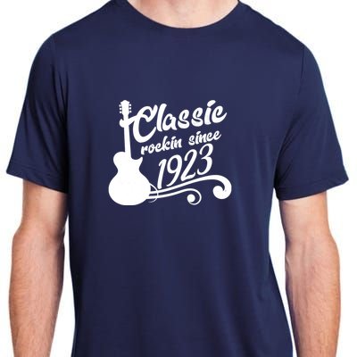 100th Birthday Classic Rockin Since 1923 Adult ChromaSoft Performance T-Shirt