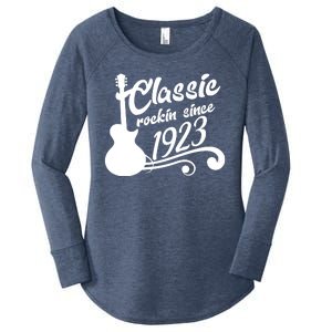 100th Birthday Classic Rockin Since 1923 Women's Perfect Tri Tunic Long Sleeve Shirt