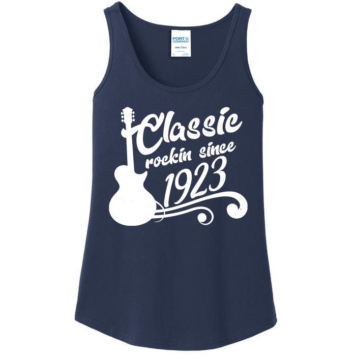 100th Birthday Classic Rockin Since 1923 Ladies Essential Tank