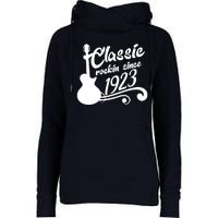 100th Birthday Classic Rockin Since 1923 Womens Funnel Neck Pullover Hood