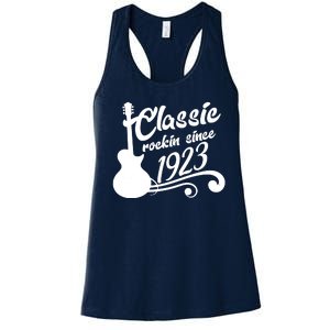 100th Birthday Classic Rockin Since 1923 Women's Racerback Tank