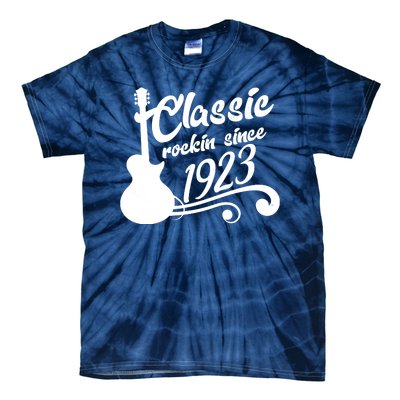 100th Birthday Classic Rockin Since 1923 Tie-Dye T-Shirt