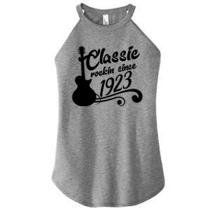 100th Birthday Classic Rockin Since 1923 Women's Perfect Tri Rocker Tank