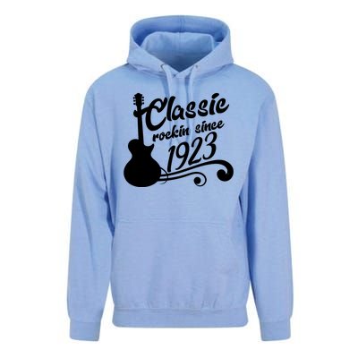 100th Birthday Classic Rockin Since 1923 Unisex Surf Hoodie