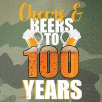 100th Birthday Cheers & Beers To 100 Years Legacy Tie Dye Trucker Hat