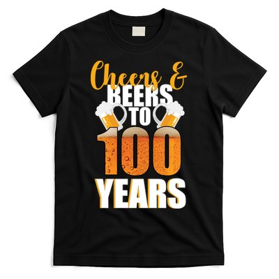 100th Birthday Cheers & Beers To 100 Years T-Shirt