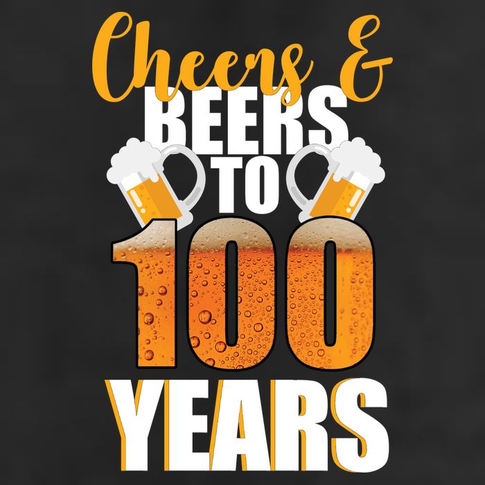 100th Birthday Cheers & Beers To 100 Years 11oz C Handle Ceramic Mug