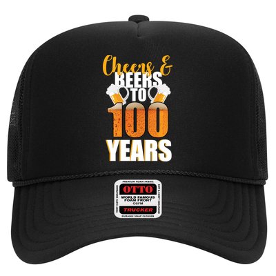 100th Birthday Cheers & Beers To 100 Years Trucker Hat