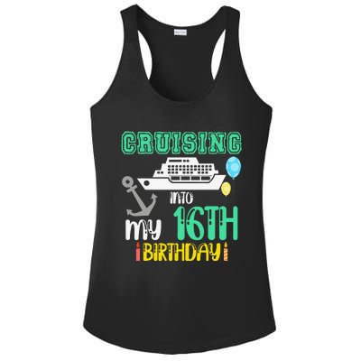 16th Birthday Cruise Trip Vacation Birthday Cruse Ladies PosiCharge Competitor Racerback Tank