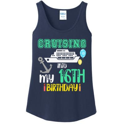 16th Birthday Cruise Trip Vacation Birthday Cruse Ladies Essential Tank