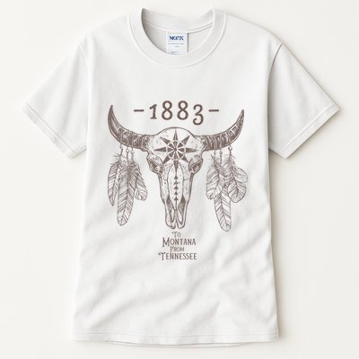 1883 Boho Cow Skull Cute Country Western Yellowstone Graphic Tall T-Shirt
