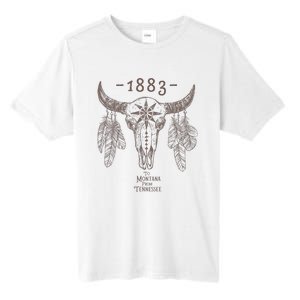 1883 Boho Cow Skull Cute Country Western Yellowstone Graphic Tall Fusion ChromaSoft Performance T-Shirt