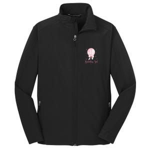 11th Birthday Coquette Pin.K Bow Balloon 11 Yrs Old Bday Core Soft Shell Jacket