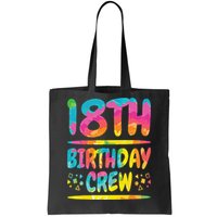 18th Birthday Crew Family, 18th Birthday Party Friends Group Tote Bag