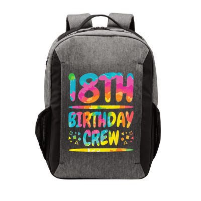 18th Birthday Crew Family, 18th Birthday Party Friends Group Vector Backpack