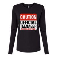 13 Birthday Caution Nager Boy 13yr 13th Birthday Womens Cotton Relaxed Long Sleeve T-Shirt