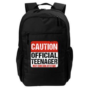 13 Birthday Caution Nager Boy 13yr 13th Birthday Daily Commute Backpack