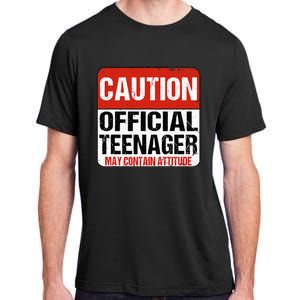 13 Birthday Caution Nager Boy 13yr 13th Birthday Adult ChromaSoft Performance T-Shirt