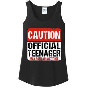 13 Birthday Caution Nager Boy 13yr 13th Birthday Ladies Essential Tank