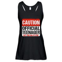 13 Birthday Caution Nager Boy 13yr 13th Birthday Ladies Essential Flowy Tank