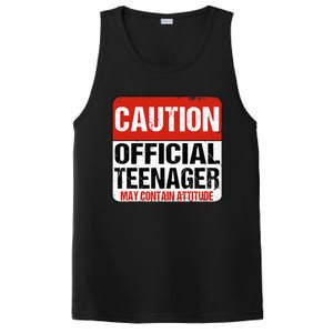 13 Birthday Caution Nager Boy 13yr 13th Birthday PosiCharge Competitor Tank