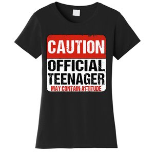 13 Birthday Caution Nager Boy 13yr 13th Birthday Women's T-Shirt