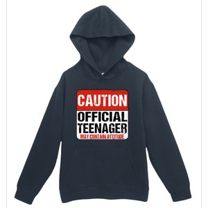 13 Birthday Caution Nager Boy 13yr 13th Birthday Urban Pullover Hoodie