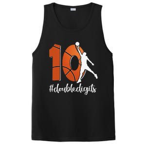 10th Birthday Double Digits Ten Basketball PosiCharge Competitor Tank