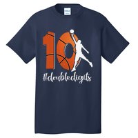 10th Birthday Double Digits Ten Basketball Tall T-Shirt