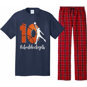 10th Birthday Double Digits Ten Basketball Pajama Set