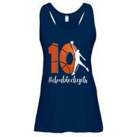 10th Birthday Double Digits Ten Basketball Ladies Essential Flowy Tank