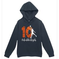 10th Birthday Double Digits Ten Basketball Urban Pullover Hoodie