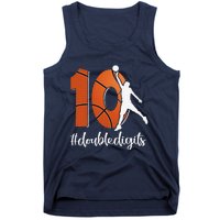 10th Birthday Double Digits Ten Basketball Tank Top