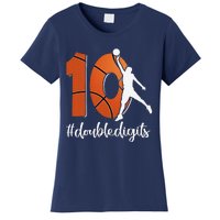 10th Birthday Double Digits Ten Basketball Women's T-Shirt