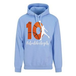 10th Birthday Double Digits Ten Basketball Unisex Surf Hoodie