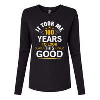 100th Birthday Design Took Me 100 Years Old Birthday Womens Cotton Relaxed Long Sleeve T-Shirt