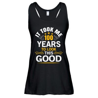 100th Birthday Design Took Me 100 Years Old Birthday Ladies Essential Flowy Tank