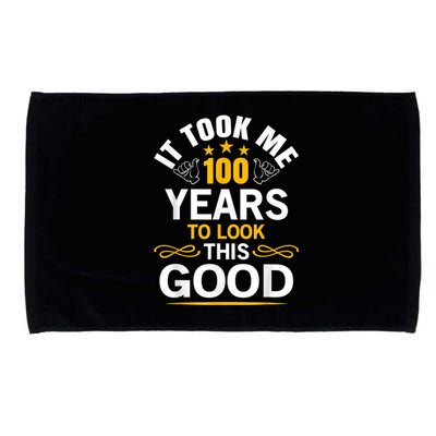 100th Birthday Design Took Me 100 Years Old Birthday Microfiber Hand Towel