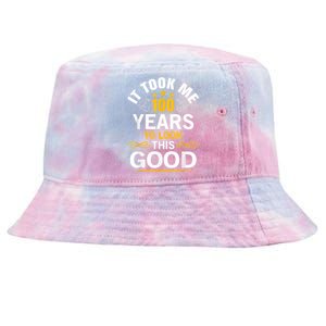 100th Birthday Design Took Me 100 Years Old Birthday Tie-Dyed Bucket Hat