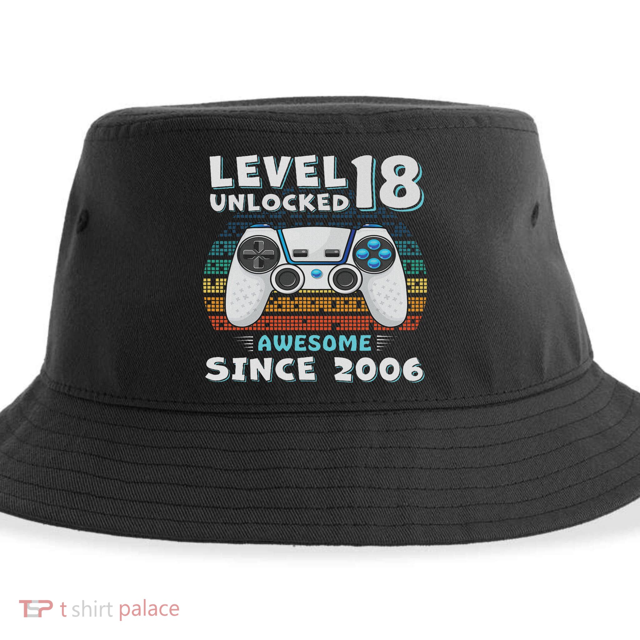 18th Birthday Decoration 18yr 18 Year Old Birthday Sustainable Bucket Hat
