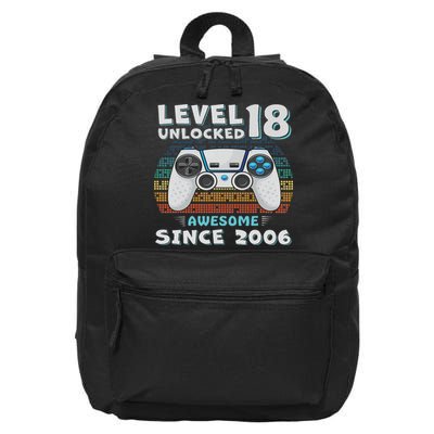 18th Birthday Decoration 18yr 18 Year Old Birthday 16 in Basic Backpack