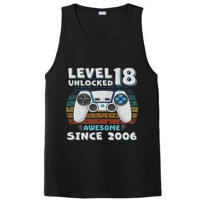 18th Birthday Decoration 18yr 18 Year Old Birthday PosiCharge Competitor Tank