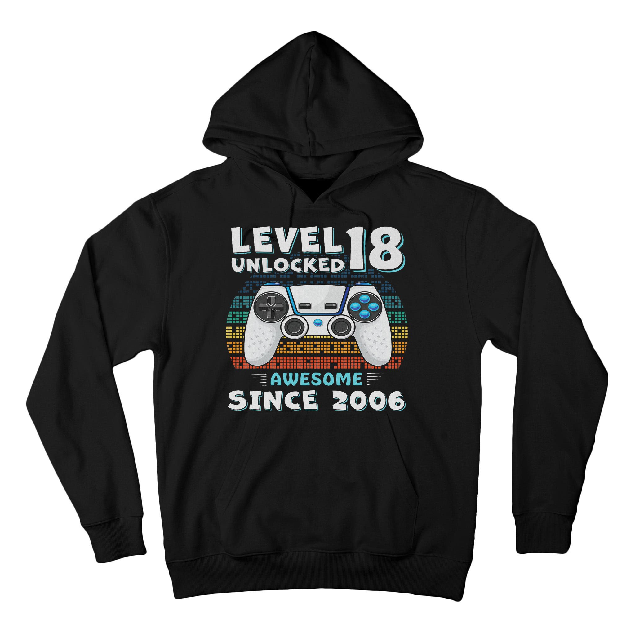 18th Birthday Decoration 18yr 18 Year Old Birthday Tall Hoodie