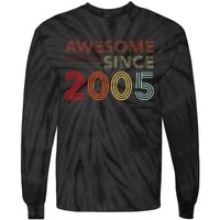 18 Birthday Decorations 2005 BDay 18th Birthday Tie-Dye Long Sleeve Shirt