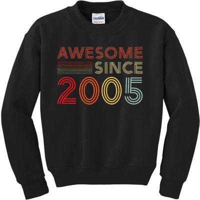 18 Birthday Decorations 2005 BDay 18th Birthday Kids Sweatshirt